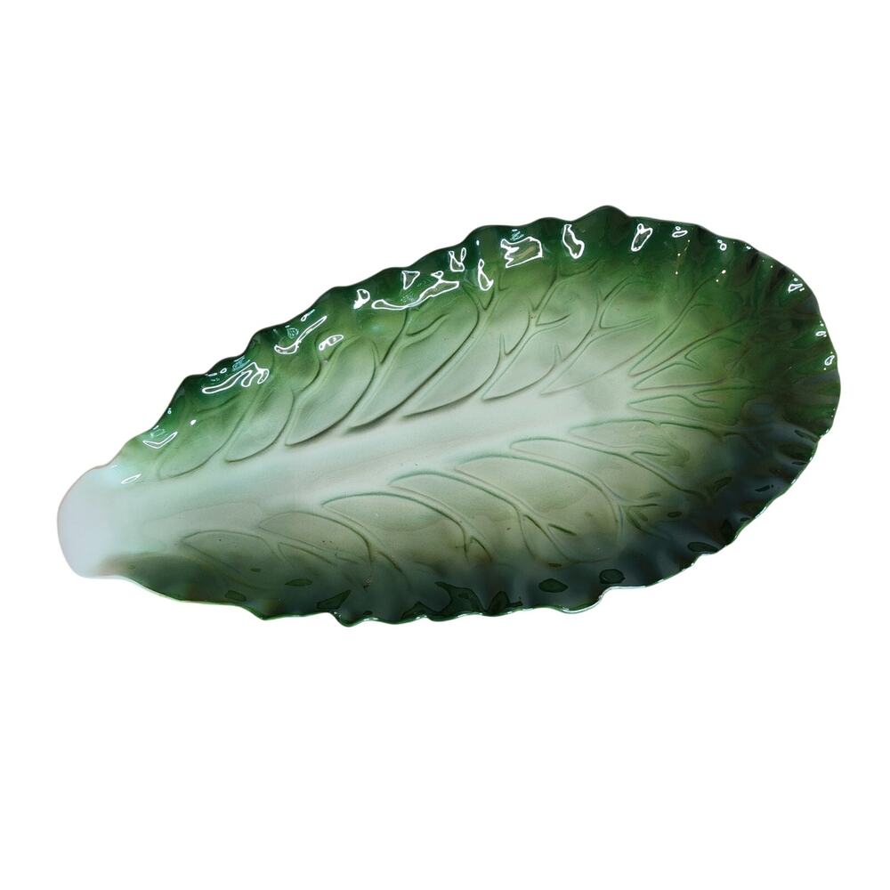 Summit Collection Pottery Lettuce Serving Dish New